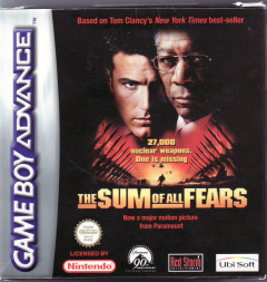The Sum of All Fears for the Nintendo Game Boy Advance Front Cover Box Scan