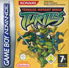 Teenage Mutant Ninja Turtles for the Nintendo Game Boy Advance Front Cover Box Scan