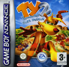 Ty the Tasmanian Tiger 2: Bush Rescue for the Nintendo Game Boy Advance Front Cover Box Scan
