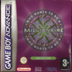 Who Wants to Be a Millionaire: 2nd Edition for the Nintendo Game Boy Advance Front Cover Box Scan