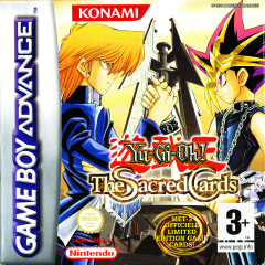 Yu-Gi-Oh! The Sacred Cards for the Nintendo Game Boy Advance Front Cover Box Scan