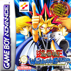 Yu-Gi-Oh! Worldwide Edition: Stairway to the Destined Duel for the Nintendo Game Boy Advance Front Cover Box Scan