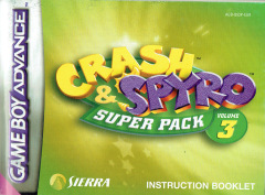 Scan of Crash & Spyro Super Pack Volume 3: Crash Bandicoot Fusion + Spyro Fusion