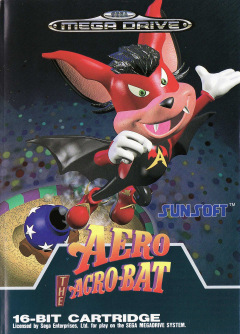 Aero the Acro-Bat for the Sega Mega Drive Front Cover Box Scan