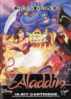 Aladdin (Disney's) for the Sega Mega Drive Front Cover Box Scan