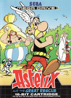 Asterix and the Great Rescue for the Sega Mega Drive Front Cover Box Scan
