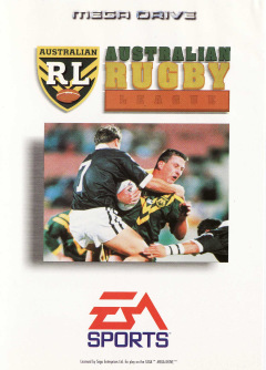 Australian Rugby League for the Sega Mega Drive Front Cover Box Scan