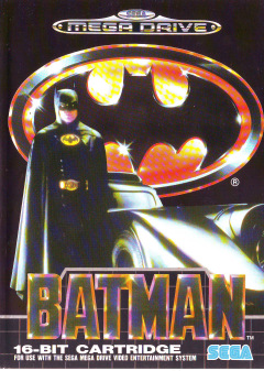 Batman for the Sega Mega Drive Front Cover Box Scan