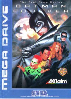 Batman Forever for the Sega Mega Drive Front Cover Box Scan