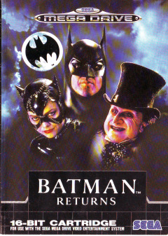 Batman Returns for the Sega Mega Drive Front Cover Box Scan