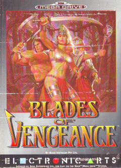 Blades of Vengeance for the Sega Mega Drive Front Cover Box Scan