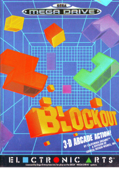 Blockout for the Sega Mega Drive Front Cover Box Scan