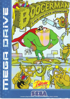 Boogerman: A Pick and Flick Adventure for the Sega Mega Drive Front Cover Box Scan