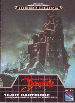 Bram Stoker's Dracula for the Sega Mega Drive Front Cover Box Scan