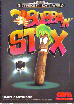 Bubba 'n' Stix for the Sega Mega Drive Front Cover Box Scan