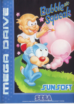 Bubble and Squeak for the Sega Mega Drive Front Cover Box Scan