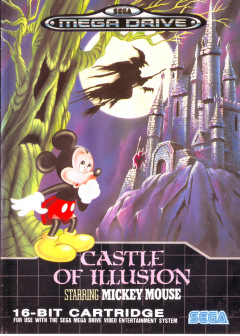 Castle of Illusion starring Mickey Mouse for the Sega Mega Drive Front Cover Box Scan
