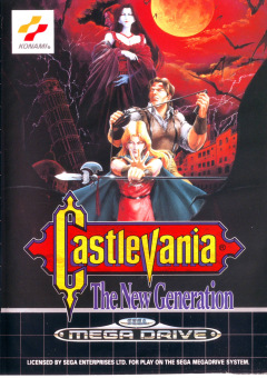 Castlevania: The New Generation for the Sega Mega Drive Front Cover Box Scan