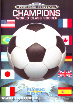 Champions World Class Soccer for the Sega Mega Drive Front Cover Box Scan