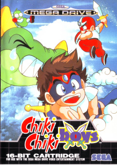 Chiki Chiki Boys for the Sega Mega Drive Front Cover Box Scan