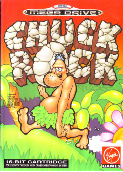 Chuck Rock for the Sega Mega Drive Front Cover Box Scan