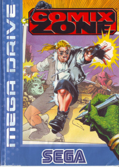 Comix Zone for the Sega Mega Drive Front Cover Box Scan