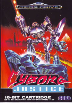 Cyborg Justice for the Sega Mega Drive Front Cover Box Scan