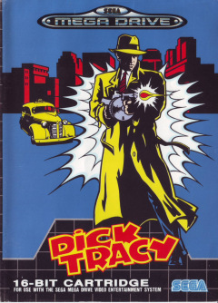 Dick Tracy for the Sega Mega Drive Front Cover Box Scan