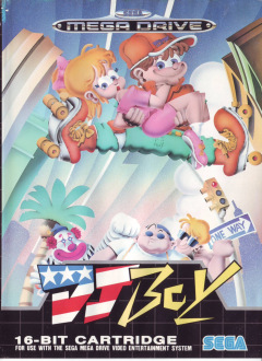 DJ Boy for the Sega Mega Drive Front Cover Box Scan