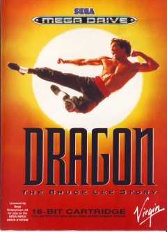 Dragon: The Bruce Lee Story for the Sega Mega Drive Front Cover Box Scan