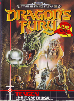 Dragon's Fury for the Sega Mega Drive Front Cover Box Scan