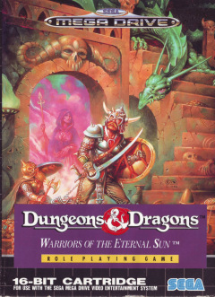 Dungeons & Dragons: Warriors of the Eternal Sun for the Sega Mega Drive Front Cover Box Scan