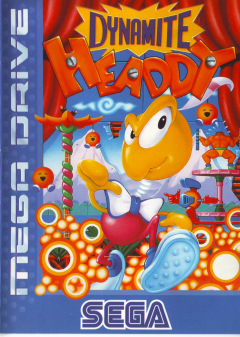Dynamite Headdy for the Sega Mega Drive Front Cover Box Scan