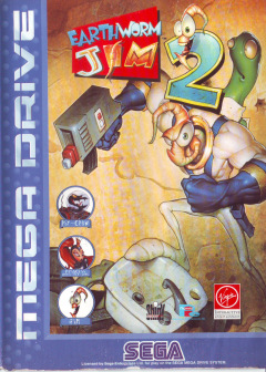 Earthworm Jim 2 for the Sega Mega Drive Front Cover Box Scan