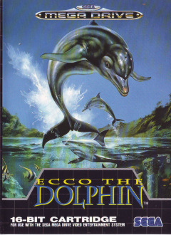 Ecco the Dolphin for the Sega Mega Drive Front Cover Box Scan