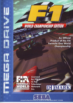 F1 World Championship Edition for the Sega Mega Drive Front Cover Box Scan