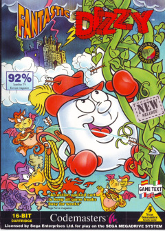 Fantastic Dizzy for the Sega Mega Drive Front Cover Box Scan