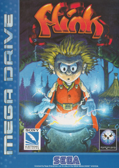 Flink for the Sega Mega Drive Front Cover Box Scan