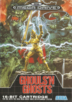 Ghouls 'n Ghosts for the Sega Mega Drive Front Cover Box Scan