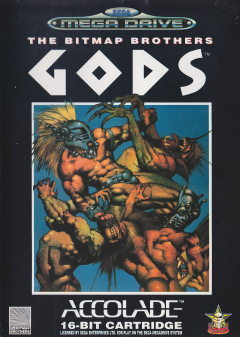 Gods for the Sega Mega Drive Front Cover Box Scan