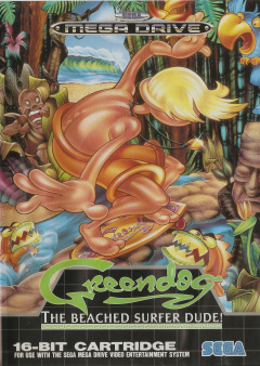 Greendog: The Beached Surfer Dude! for the Sega Mega Drive Front Cover Box Scan