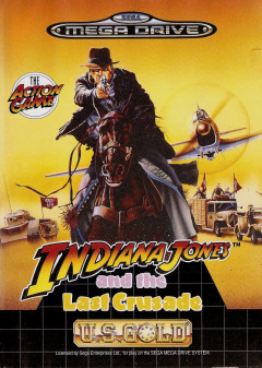 Indiana Jones and the Last Crusade: The Action Game for the Sega Mega Drive Front Cover Box Scan