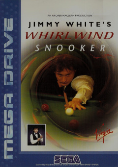 Jimmy White's Whirlwind Snooker for the Sega Mega Drive Front Cover Box Scan
