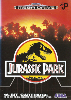 Jurassic Park for the Sega Mega Drive Front Cover Box Scan