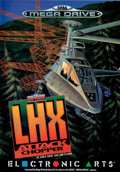 LHX Attack Chopper for the Sega Mega Drive Front Cover Box Scan