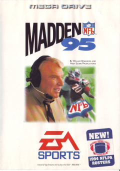 Madden NFL 95 for the Sega Mega Drive Front Cover Box Scan