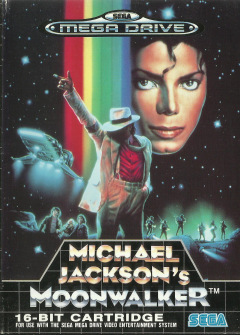 Michael Jackson's Moonwalker for the Sega Mega Drive Front Cover Box Scan