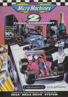 Micro Machines 2: Turbo Tournament for the Sega Mega Drive Front Cover Box Scan