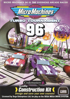 Micro Machines: Turbo Tournament 96 for the Sega Mega Drive Front Cover Box Scan