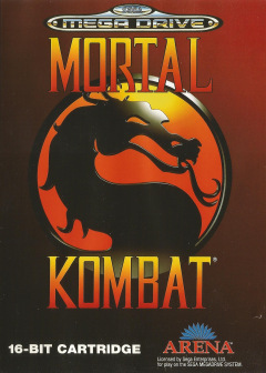 Mortal Kombat for the Sega Mega Drive Front Cover Box Scan
